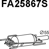 Veneporte FA25867S - сажі / частковий фільтр, система вихлопу ОГ autocars.com.ua