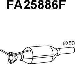 Veneporte FA25886F - Сажевый / частичный фильтр, система выхлопа ОГ avtokuzovplus.com.ua
