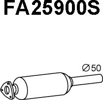 Veneporte FA25900S - сажі / частковий фільтр, система вихлопу ОГ autocars.com.ua