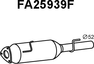 Veneporte FA25939F - сажі / частковий фільтр, система вихлопу ОГ autocars.com.ua