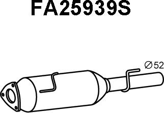 Veneporte FA25939S - сажі / частковий фільтр, система вихлопу ОГ autocars.com.ua