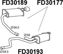 Veneporte FD30177 - Глушитель выхлопных газов, конечный autodnr.net