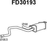 Veneporte FD30193 - Глушитель выхлопных газов, конечный avtokuzovplus.com.ua