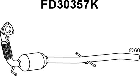 Veneporte FD30357K - Каталізатор autocars.com.ua