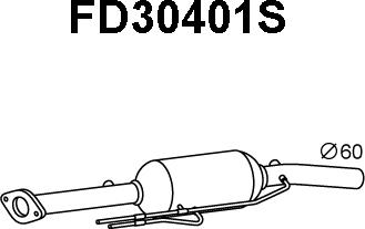 Veneporte FD30401S - Сажевый / частичный фильтр, система выхлопа ОГ avtokuzovplus.com.ua