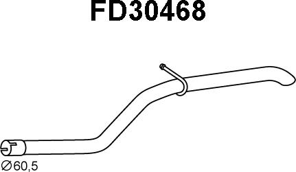Veneporte FD30468 - Труба вихлопного газу autocars.com.ua