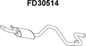 Veneporte FD30514 - Глушник вихлопних газів кінцевий autocars.com.ua