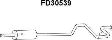Veneporte FD30539 - Глушитель выхлопных газов, конечный avtokuzovplus.com.ua