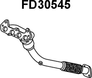 Veneporte FD30545 - Труба вихлопного газу autocars.com.ua