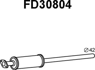 Veneporte FD30804 - Предглушитель выхлопных газов autodnr.net