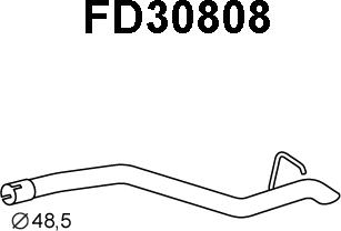 Veneporte FD30808 - Труба вихлопного газу autocars.com.ua
