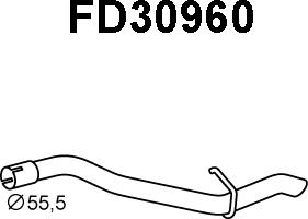 Veneporte FD30960 - Труба выхлопного газа avtokuzovplus.com.ua