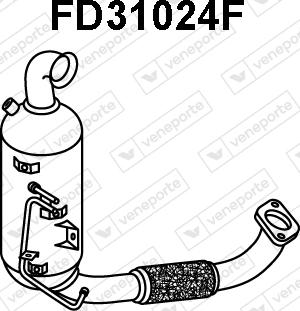 Veneporte FD31024F - сажі / частковий фільтр, система вихлопу ОГ autocars.com.ua