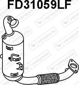 Veneporte FD31059LF - сажі / частковий фільтр, система вихлопу ОГ autocars.com.ua