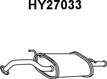 Veneporte HY27033 - Глушитель выхлопных газов, конечный avtokuzovplus.com.ua