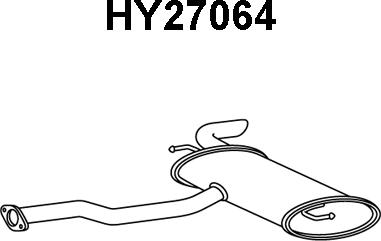 Veneporte HY27064 - Глушитель выхлопных газов, конечный avtokuzovplus.com.ua