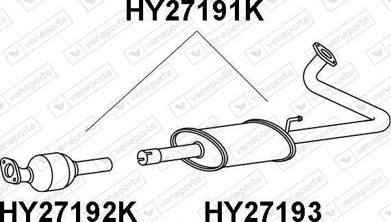 Veneporte HY27191K - Каталізатор autocars.com.ua