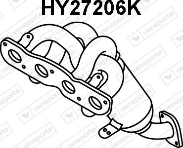 Veneporte HY27206K - Катализатор avtokuzovplus.com.ua