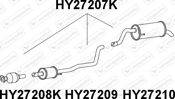 Veneporte HY27207K - Катализатор avtokuzovplus.com.ua