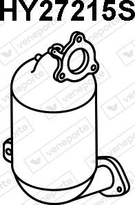 Veneporte HY27215S - сажі / частковий фільтр, система вихлопу ОГ autocars.com.ua