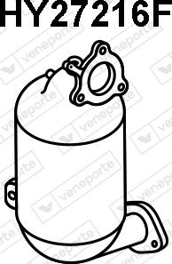 Veneporte HY27216F - сажі / частковий фільтр, система вихлопу ОГ autocars.com.ua