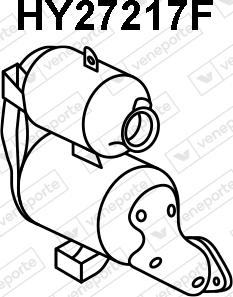 Veneporte HY27217F - сажі / частковий фільтр, система вихлопу ОГ autocars.com.ua