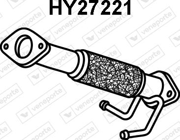 Veneporte HY27221 - Труба вихлопного газу autocars.com.ua