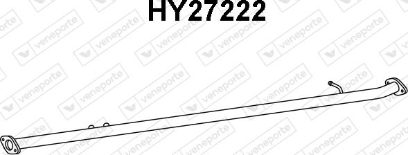 Veneporte HY27222 - Труба вихлопного газу autocars.com.ua