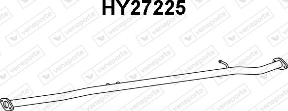 Veneporte HY27225 - Труба вихлопного газу autocars.com.ua