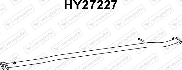 Veneporte HY27227 - Труба вихлопного газу autocars.com.ua