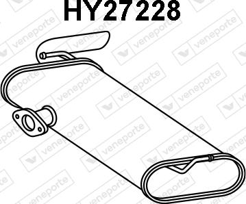 Veneporte HY27228 - Глушник вихлопних газів кінцевий autocars.com.ua