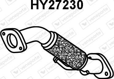 Veneporte HY27230 - Труба вихлопного газу autocars.com.ua
