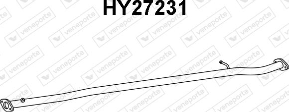 Veneporte HY27231 - Труба вихлопного газу autocars.com.ua