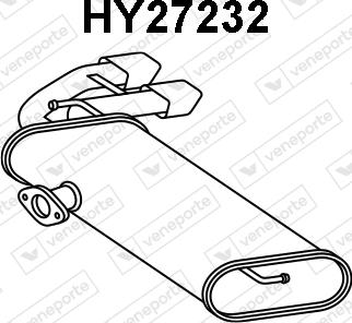 Veneporte HY27232 - Глушник вихлопних газів кінцевий autocars.com.ua