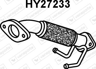 Veneporte HY27233 - Труба вихлопного газу autocars.com.ua