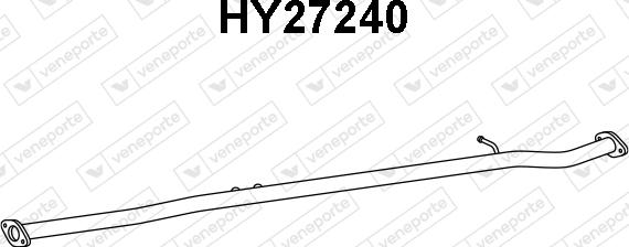 Veneporte HY27240 - Труба вихлопного газу autocars.com.ua