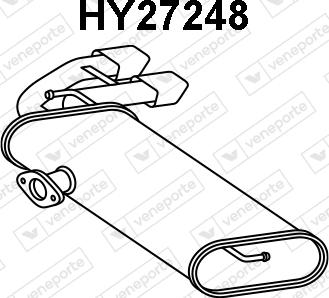 Veneporte HY27248 - Глушник вихлопних газів кінцевий autocars.com.ua