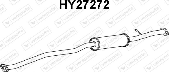 Veneporte HY27272 - Предглушітель вихлопних газів autocars.com.ua