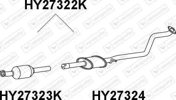 Veneporte HY27322K - Каталізатор autocars.com.ua