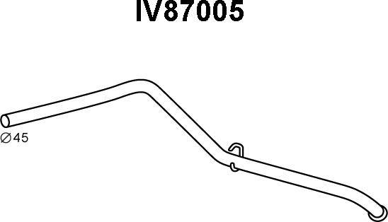 Veneporte IV87005 - Труба вихлопного газу autocars.com.ua