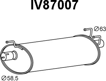 Veneporte IV87007 - Глушитель выхлопных газов, конечный autodnr.net