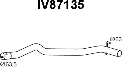 Veneporte IV87135 - Труба вихлопного газу autocars.com.ua