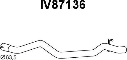 Veneporte IV87136 - Труба вихлопного газу autocars.com.ua