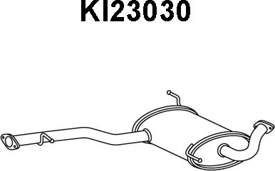 Veneporte KI23030 - Середній глушник вихлопних газів autocars.com.ua