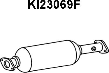 Veneporte KI23069F - сажі / частковий фільтр, система вихлопу ОГ autocars.com.ua