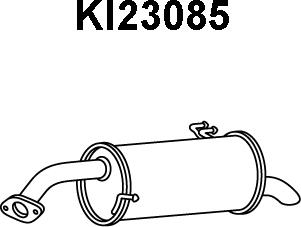 Veneporte KI23085 - Глушник вихлопних газів кінцевий autocars.com.ua