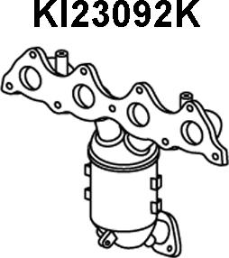 Veneporte KI23092K - Каталізатор колектора autocars.com.ua