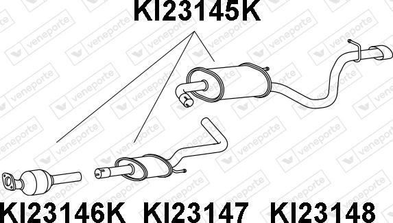 Veneporte KI23145K - Каталізатор autocars.com.ua