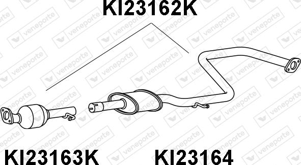 Veneporte KI23162K - Каталізатор autocars.com.ua