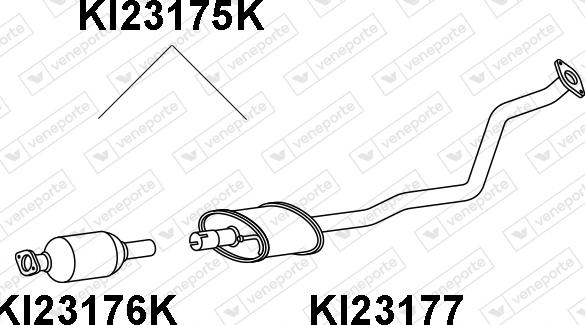 Veneporte KI23175K - Каталізатор autocars.com.ua